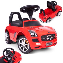 JEŹDZIK, PCHACZ MERCEDES CZERWONY SLS AMG CZERWONY