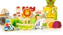 DREWNIANE KLOCKI EDUKAYJNE MIASTO ZOO 120 EL. ECOTOYS