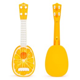 UKULELE GITARA DLA DZIECI CZTERY STRUNY POMARAŃCZ