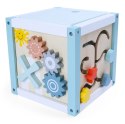 DREWNIANA KOSTKA EDUKACYJNA SORTER +KLOCKI ECOTOYS