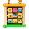 DREWNIANA KOSTKA EDUKACYJNA, TABLICA SORTER MULA ECOTOYS