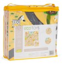 MATA PIANKOWA DLA DZIECI PUZZLE SAFARI 9EL 93X93CM ECOTOYS