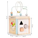 DREWNIANA KOSTKA EDUKACYJNA SORTER KLOCKI ECOTOYS